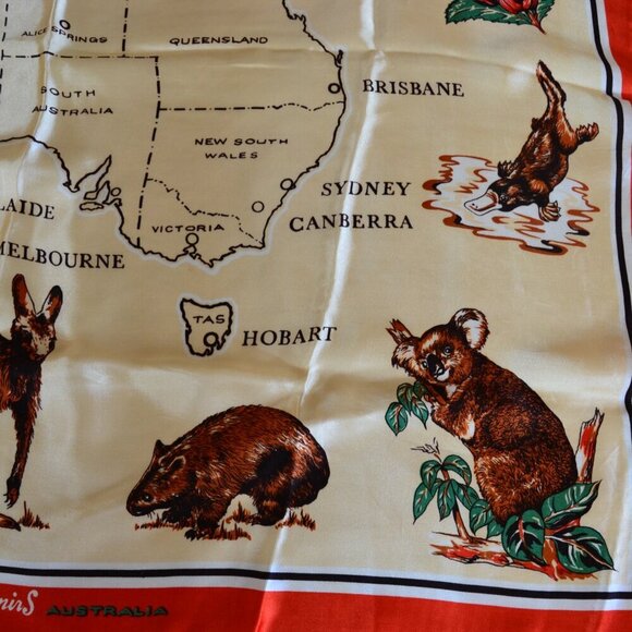Vintage Australia Souvenir Scarf - Picture 6 of 11